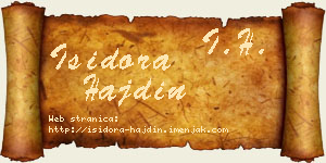 Isidora Hajdin vizit kartica